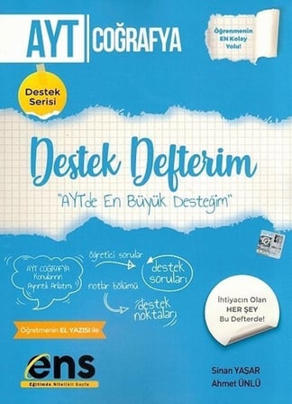 AYT Coğrafya Destek Defterim ENS Yayıncılık
