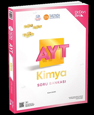 ÜçDörtBeş Yayınları AYT Kimya Soru Bankası Yeni