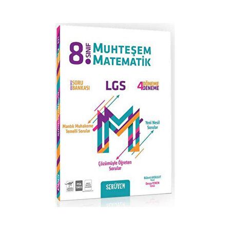 Serüven 8.Sınıf Muhteşem Matematik Konu Özetli Soru Bankası
