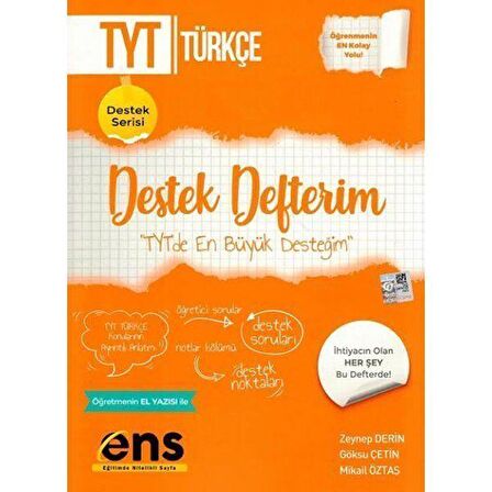 ENS TYT DESTEK DEFTERİM TÜRKÇE