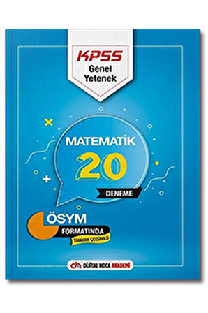 2022 KPSS Genel Yetenek Matematik Tamamı Çözümlü 20 Deneme