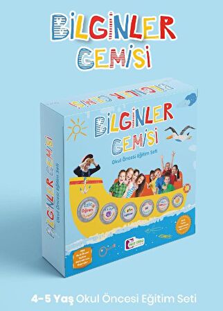 Bilginler Gemisi 4 5 Yaş Okul Öncesi Eğitim Seti Mor Elma Yayıncılık