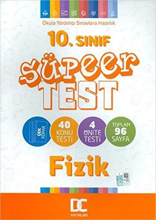 10.Sınıf Fizik Süper Test Çek Kopar Doğru Cevap Yayınları