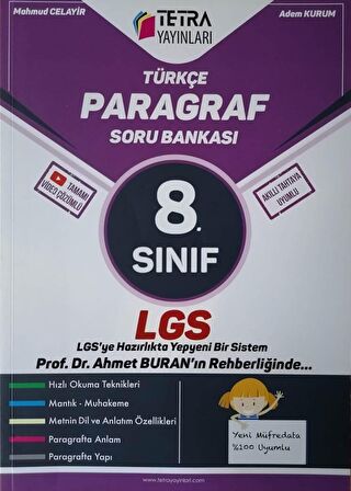 8. Sınıf Türkçe Paragraf Soru Bankası