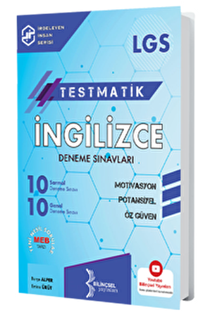 8. Sınıf Testmatik İngilizce Deneme Sınavları