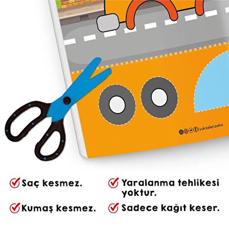 Kes Yapıştır - Makaslı Kitap Seti (Makas Hediyeli) (3-6 Yaş)