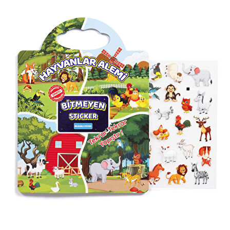 3lü Set Pedagog Onaylı Bitmeyen Sticker Kitabım Tekrar Tekrar Kullanılabilir 60+ Sticker