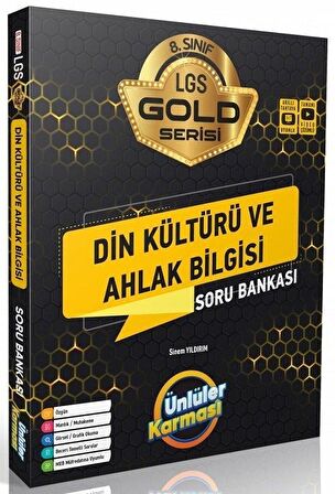 Ünlüler Yayınları 8. Sınıf Din Kültürü ve Ahlak Bilgisi Gold Soru Bankası