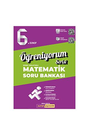 Matsev Yayınları 6. Sınıf Matematik Öğreniyorum Konu Anlatımlı Soru Bankası