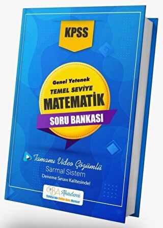 CBA Akademi KPSS Temel Seviye Matematik Soru Bankası Video Çözümlü