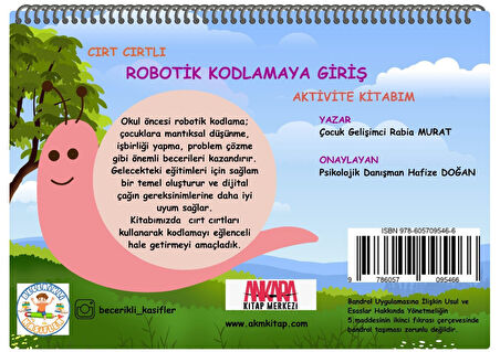 Cırt Cırtlı Robotik Kodlamaya Giriş Aktivite Kitabım Ankara Kitap Merkezi Yayınları