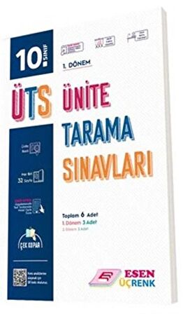 Esen 10. Sınıf 1. Dönem ÜTS Ünite Tarama Sınavları