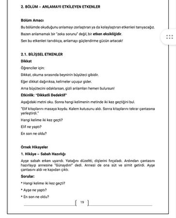 Dikkat Dedektifi İle Okuduğunu Anlama