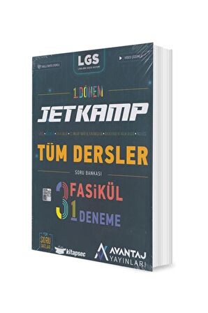 Avantaj 8. Sınıf LGS Tüm Dersler 1. Dönem Jet Kamp Fasikül Denemeleri