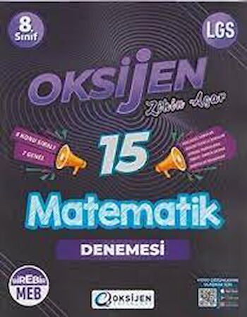 Oksijen Yayınları 8. Sınıf Lgs Matematik 15 Deneme