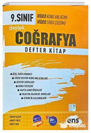 9. Sınıf Coğrafya Destek Defter Kitap