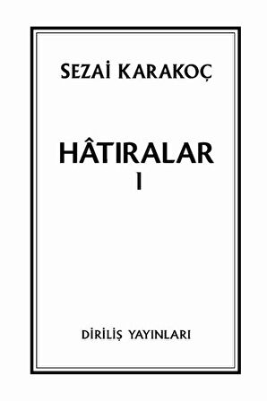 Hatıralar I