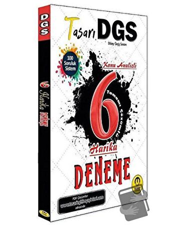 DGS 6 Harika Deneme PDF Çözümlü Tasarı Yayınları