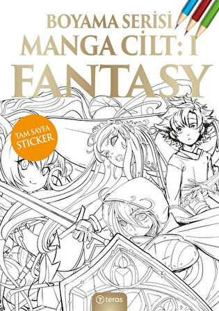 Manga Boyama Cilt I Fantasy