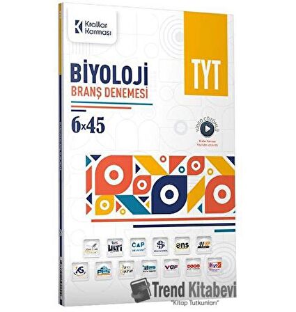 Krallar Karması TYT Biyoloji 6 x 45 Branş Deneme / Krallar Karması / Kolektif