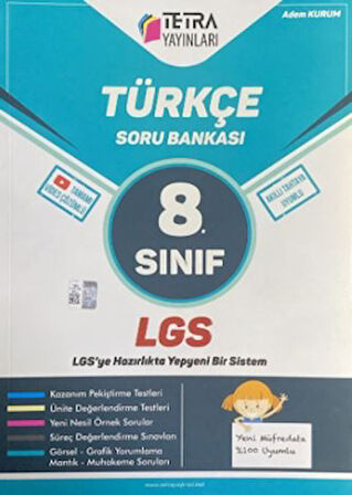 LGS 8. Sınıf Türkçe Soru Bankası