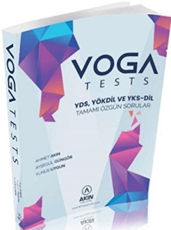 Voga Tests YDS - YÖKDİL ve YKS-DİL Tamamı Özgün Sorular