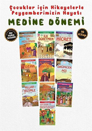 Hikayelerle Çocuklar İçin Medine Dönemi (10 Kitap Takım)