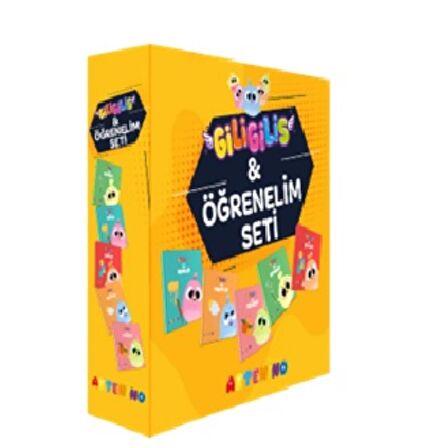 Giligilis ile Öğrenelim Seti - Eğitici Mini Karton Kitap Serisi