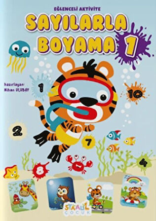 Kodlamalı Eğlenceli Aktivite - Sayılarla Boyama Kitabı 1
