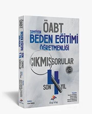 KPSS ÖABT Beden Eğitimi Orijinal Son 4 Yıl Çözümlü Çıkmış Sınav Soruları Dizgi Kitap