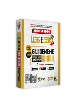 2026 8.sınıf Hızlı Tosbik Yeni Sistem Lgs 6lı Tüm Yıl Deneme Paketi Türkiye Geneli Dijital Çözümlü