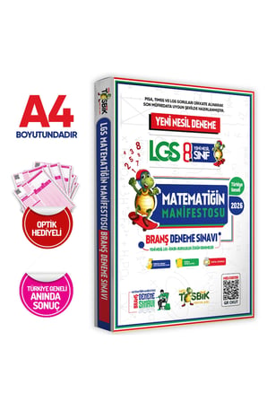Lgs 8.sınıf Matematiğin Manifestosu Yeni Nesil 3lü Çözümlü Deneme Sınavı