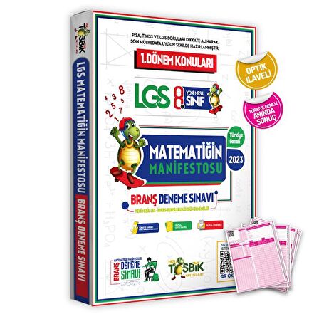 2024 LGS 8.Sınıf Matematiğin Manifestosu Yeni Müfredat Konuları Çözümlü Deneme Sınavı