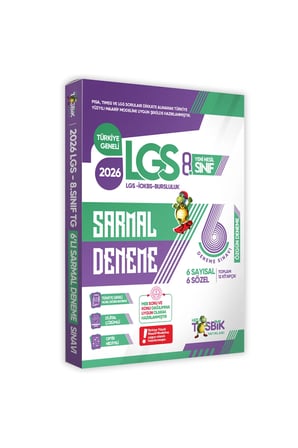 2026 8.Sınıf Yeni Sistem LGS İlk Dönem Konularını Kapsayan SARMAL 6lı Deneme Paketi Dijital Çözümlü