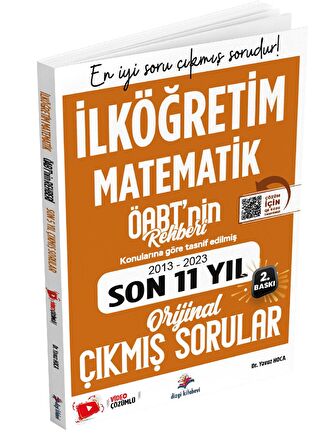 Dizgi Kitap ÖABT nin Rehberi İlköğretim Matematik Öğretmenliği Son 11 Yıl Çıkmış Soru Video Çözüm