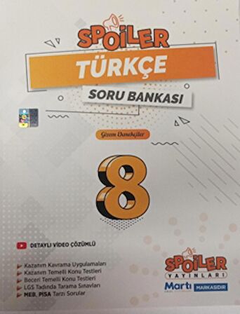 8. Sınıf Spoiler Türkçe Soru Bankası