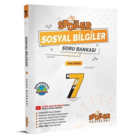 7.Sınıf Spoiler Sosyal Bilgiler Soru Bankası