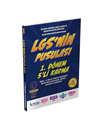 LGS'nin Pusulası 1.Dönem 5'li Karma Deneme Muba Yayınları