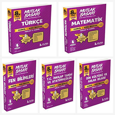 Muba LGS Fasikül + Soru Bankası Set ( Türkçe & Matematik & Fen & İnkılap & Din )