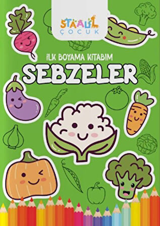 İlk Boyama Kitabım - Sebzeler