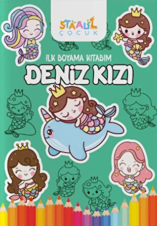 İlk Boyama Kitabım - Deniz Kızı