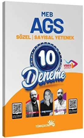 MEB-AGS Sözel-Sayısal Yetenek 10 Deneme Çözümlü
