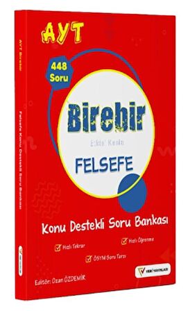 2023 YKS AYT Birebir Etkisi Kesin Felsefe Konu Destekli Soru Bankası