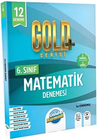 6. Sınıf Matematik Gold Serisi 12 Deneme Ünlüler Karması