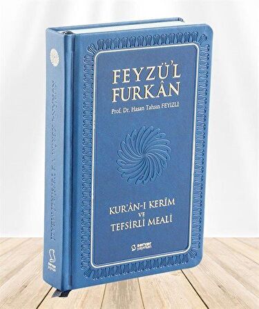 Feyzü'l Furkan Kur'an-ı Kerim ve Tefsirli Meali (Orta Boy - Mushaf ve Meal - Ciltli) Lacivert