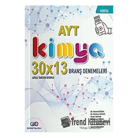 AYT Kimya 30 x 13 Branş Denemeleri