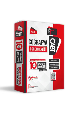 2024 ÖABT COĞRAFYA Öğretmenliği 10lu Paket Deneme D. Çözümlü TG Anamorfik Yayınları