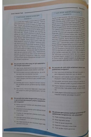 2026 KPSS ÖSYM Arşivi Çıkmış Soru Karma Genel Yetenek Genel Kültür D. Çözümlü Deneme 10/2.Kitapçık