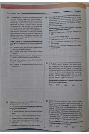 2026 KPSS ÖSYM Arşivi Çıkmış Soru Karma Genel Yetenek Genel Kültür D. Çözümlü Deneme 10/3.Kitapçık