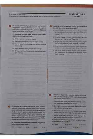 2026 KPSS ÖSYM Arşivi Çıkmış Soru Karma Genel Yetenek Genel Kültür D. Çözümlü Deneme 10/7.Kitapçık